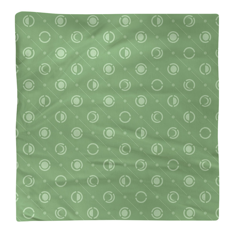 Serviette de coton deux couleurs en lune à phases Noira Gothard, H 0,1 po x l 10 po x P 10 po, Vert clair, Sergé de coton