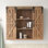 Armoire de salle de bain murale l 29,5 po avec portes de grange coulissantes Loretto