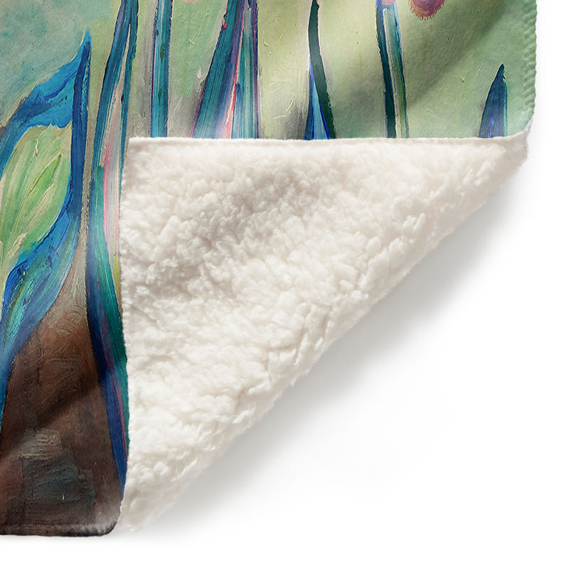 Couverture sherpa doux pour tulipes 1, l 68 po x L 80 po