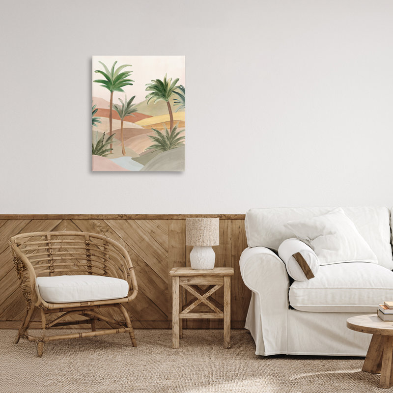 «Desert Oasis Palms», conception par Ian C., H 20 po x l 16 po