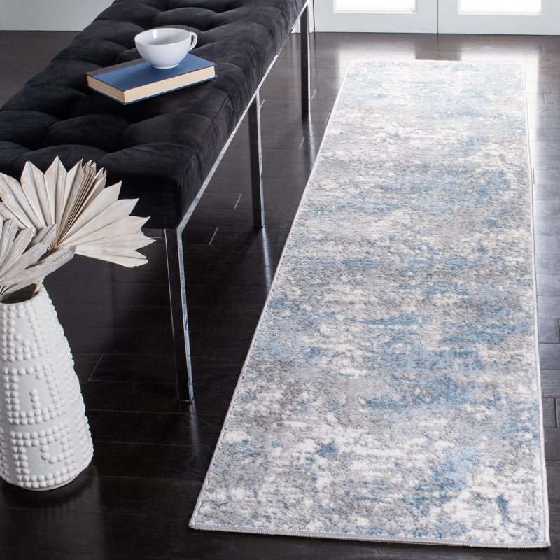 Dowlen Performance Abstract Rug, Round 6'7"
