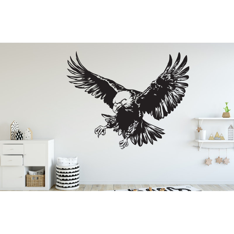 Adhésif décoratif aigle, décorations pour aigle, enfants, art mural, aigle, H 17 po x l 22 po, Green