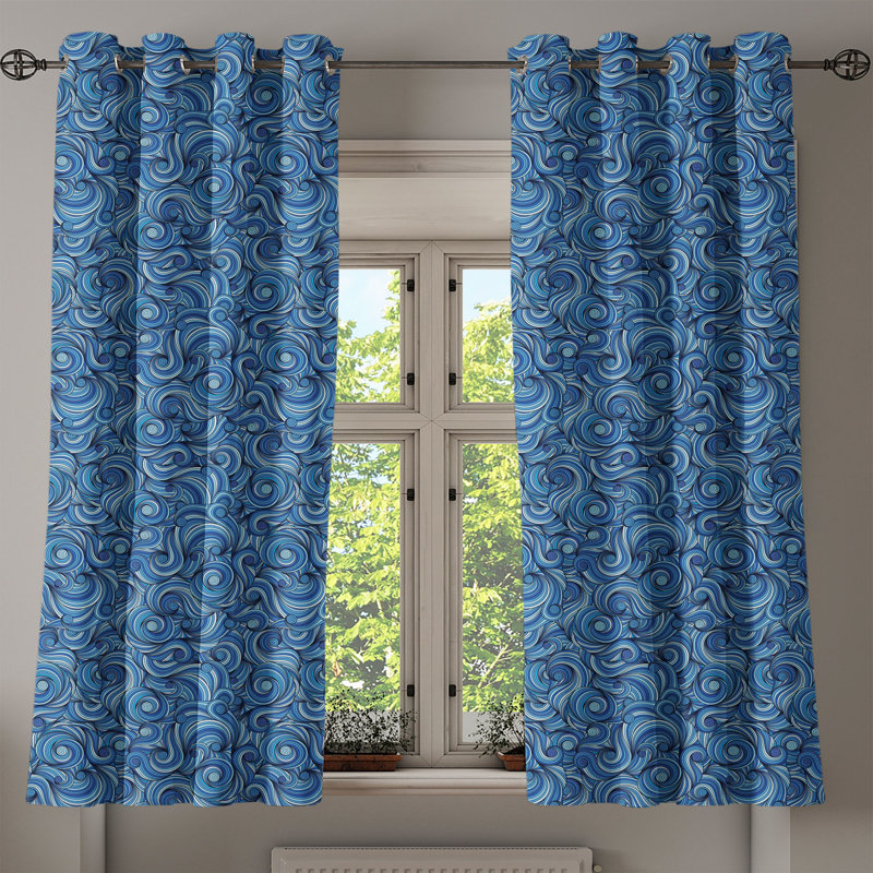 Sateen Blackout Curtain Pair, 50" W x 96" L