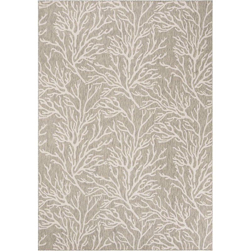 Tapis contemporain gris Azilynn, Rectangle 10 pi x 14 pi 1 po