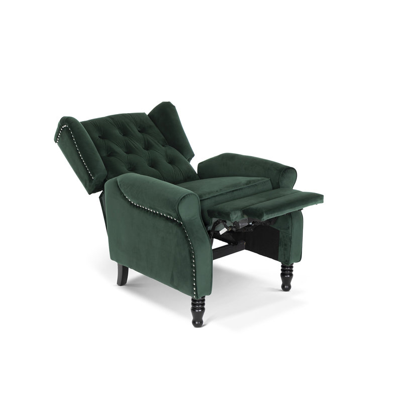 Doylestown 78cm Wide Wing Chair Recliner, Bottle Green