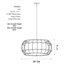 Lustre tambour 4 lumières