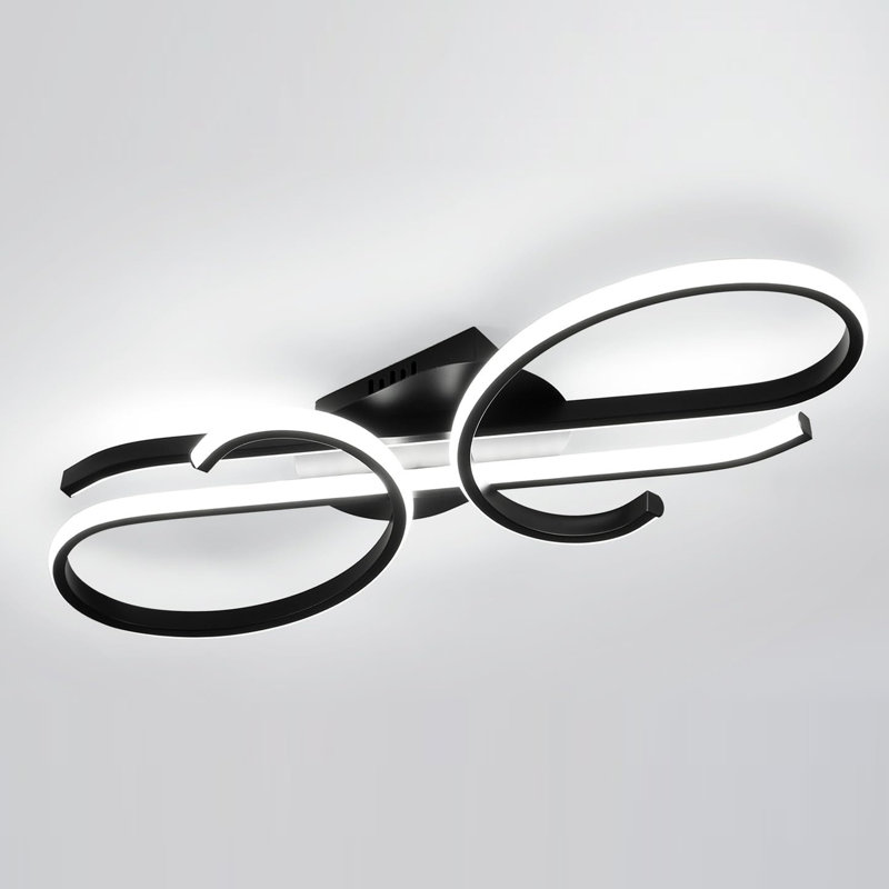 LED Ceiling Light, Creative Ceiling Fixture Lighting, 3000K-6500K, Flush Mount Light for Living Room, White