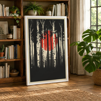 Forest Sun Modern - Wrapped Canvas