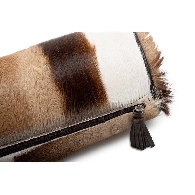 Genuine Hide Bolster Pillow