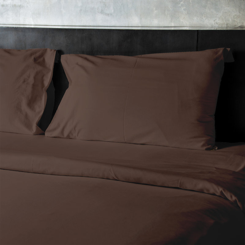 Ensemble de draps en microfibre Luxury Hotel Comfort, Brun, Ensemble de draps pour grand lit + un drap-housse 