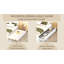 Structure de lit double moderne avec lit gigogne simple et 2 tiroirs ultrabrillants