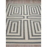 Studio hand-tufted New Zealand Wool Ivory/Black Area Rug