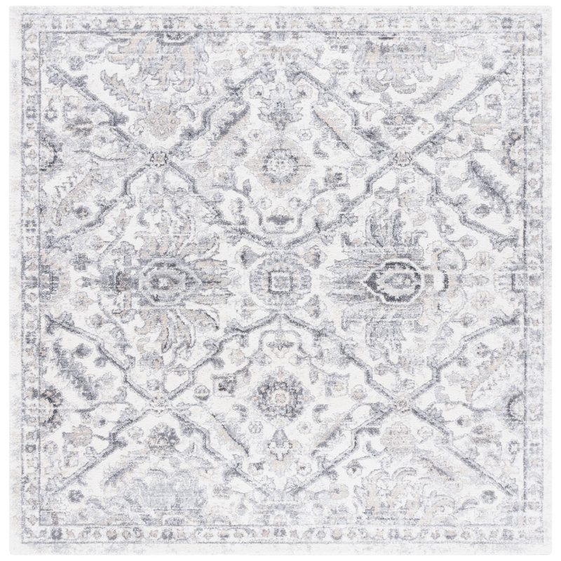 Hanka Performance Oriental Rug, Square 6'7"