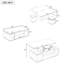 Table basse relevable avec tabourets de rangement et surface réglable pliable pour les salons modernes.