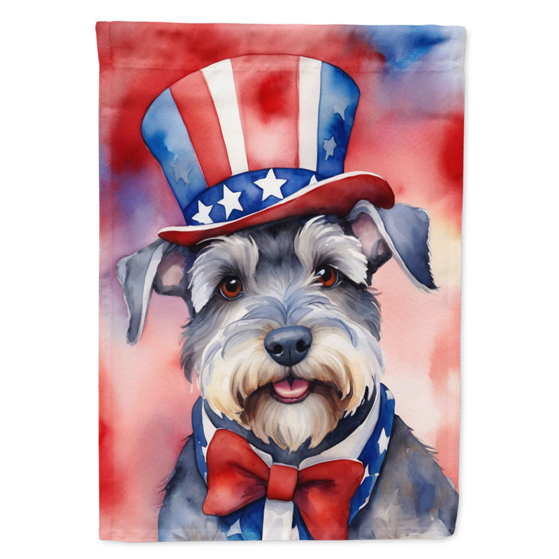 Drapeau patriotique du jardin américain, Schnauzer