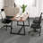 Thiana Metal Base Dining Table-1409199583