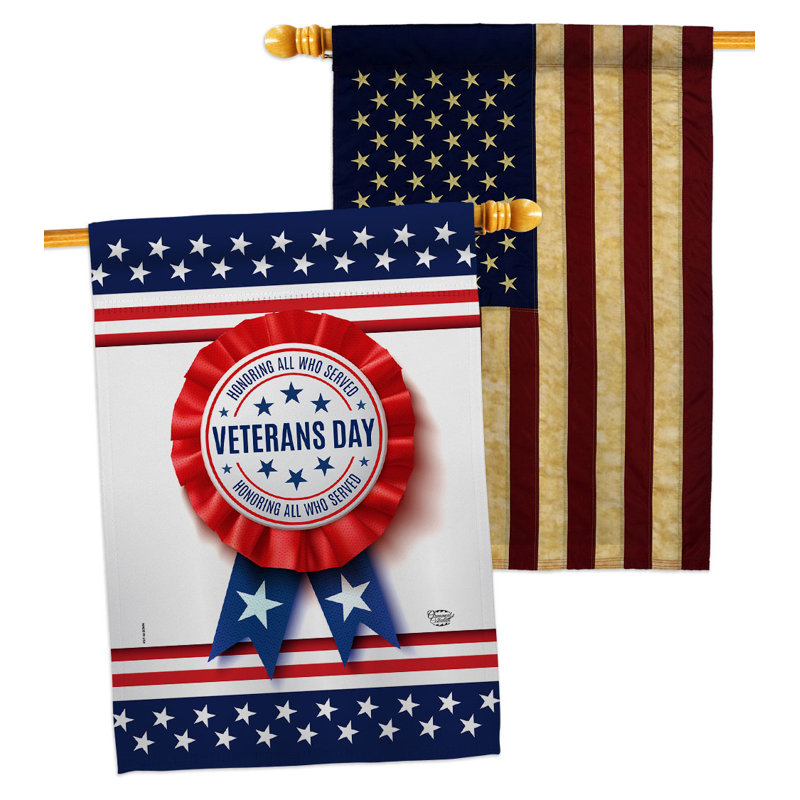 Drapeau de maison à 2 côtés en polyester / mélange de polyester 40 x 28 po