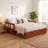 Melody Twin to King Extendable Day Bed with Storage, Chestnut-1126822514