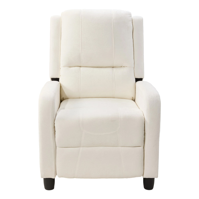 Single Recliners Recliner Armchair Reclining Chair, White