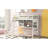 Twin Size Loft Bed With Versatile Storage And Desk Options For A Custom Bedroom Design Shelves - White. Optimize Space. Wood Frame Durability. For Over 6. No Box Spring Requirement-818555276