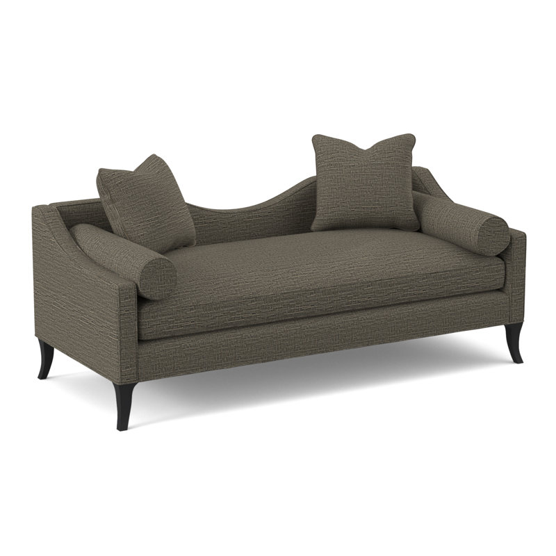 Audrey Chaise Lounge, Venice 100% Polyester, Espresso