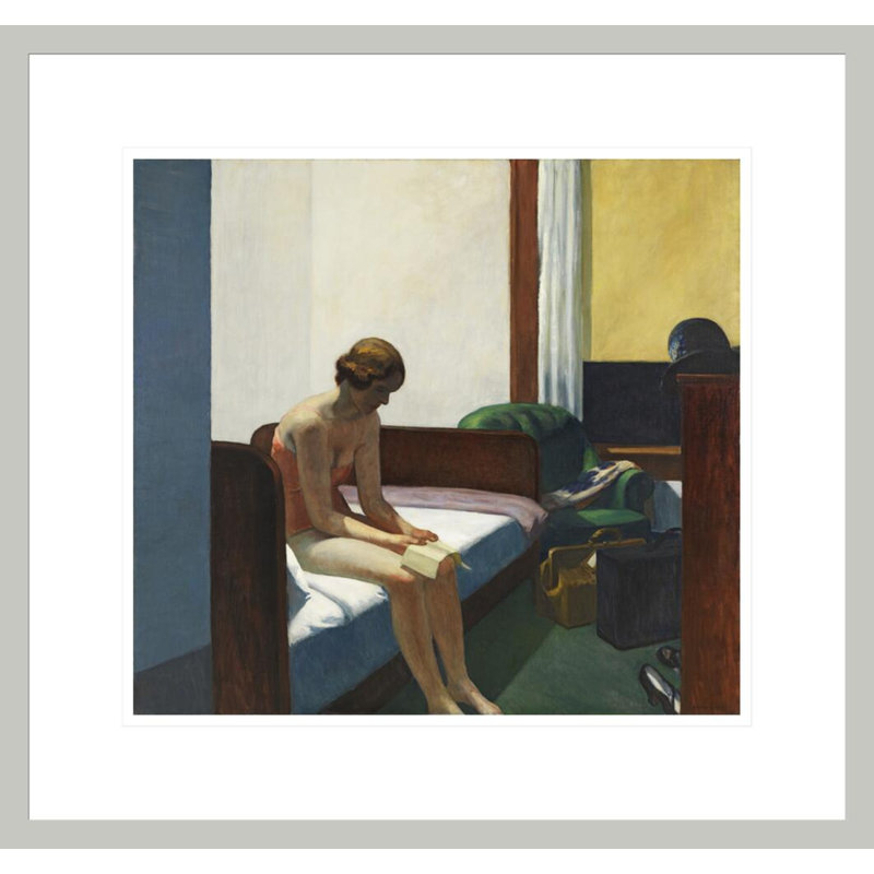 Habitacion de Hotel par Edward Hopper - Impression sur toile, 17.75" H x 18.84" W