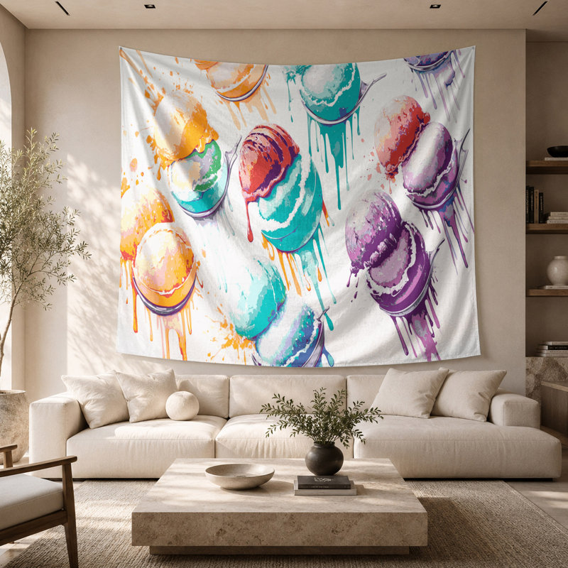 Tapisserie murale Desserts Sorbet, 68 po x 80 po