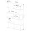 Ayuko 177cm H x 120cm W Bookcase