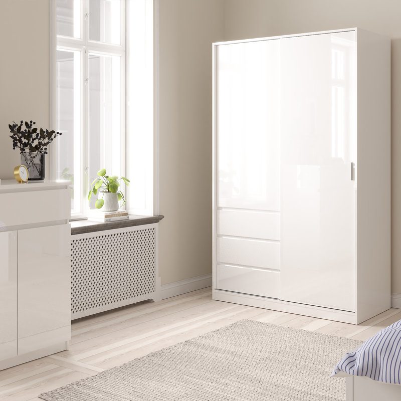 Parley Manufactured Wood Wardrobe, White