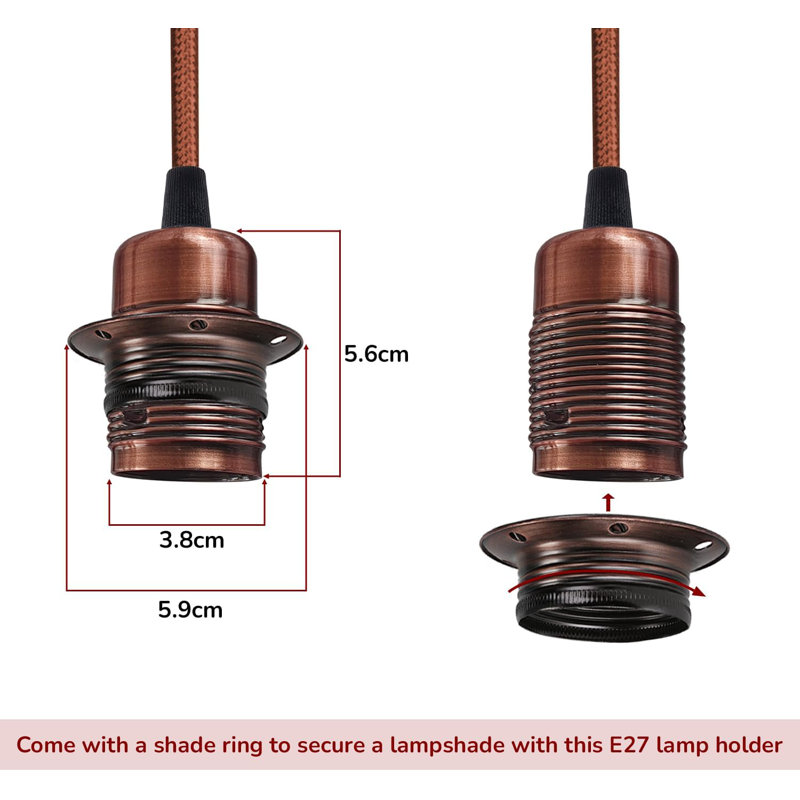 Ancil 1 - Light Pendant, No, Brown