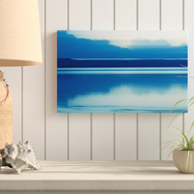 « lakeside abstraction », reproduction de photo sur toile tendue, H 16 po x l 24 po x P 2 po