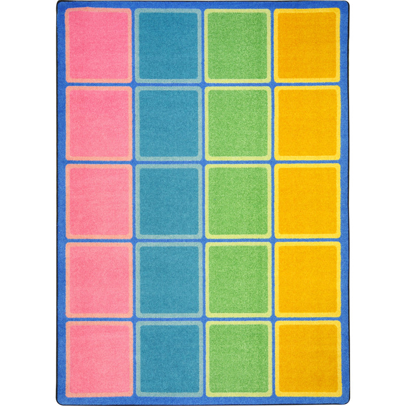 Kid Essentials Blocks Abound Area Rug, Rectangle 5'4" x 7'8"