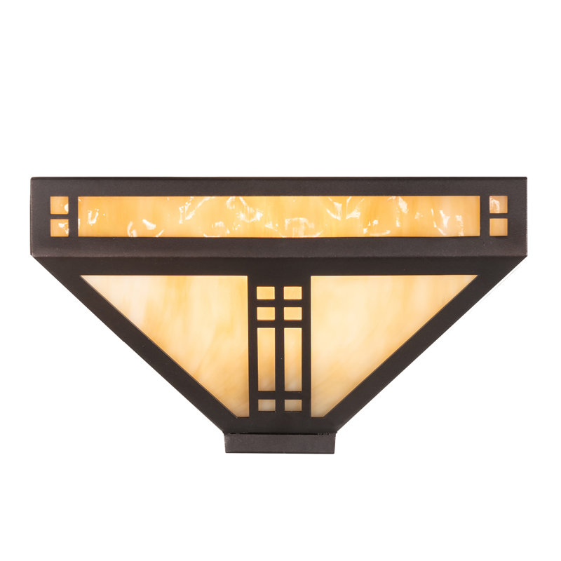 Applique murale 1 lumière Prairie Loft, Bronze acajou