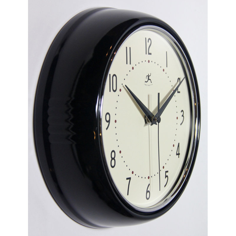 Horloge murale Desdra, Petit, Noir, noir, noir, noir