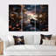 «Dinghy Floating On Misty Magic Lotus Pond», ensemble de reproductions d'art mural-108316107-108316112
