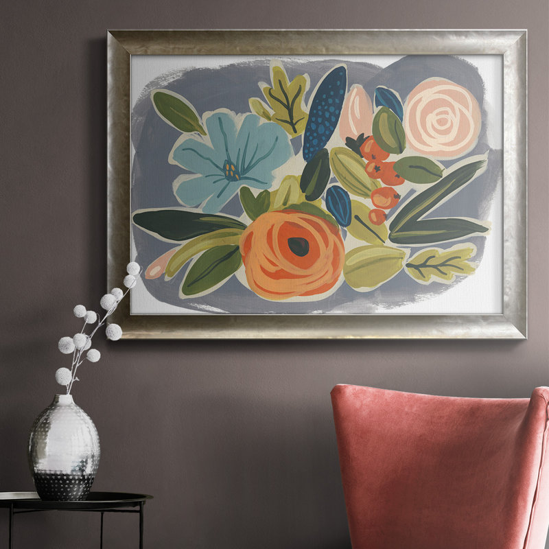 " Bright Botany I ", 27" W x 18" H