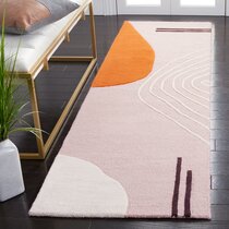 Contemporary Abstract Entryway Runner Rugs, Modern Runner Rugs Next to –