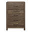 Commode de chambre rustique à 5 tiroirs avec quincaillerie en métal noir | Idée de cadeau-204451044