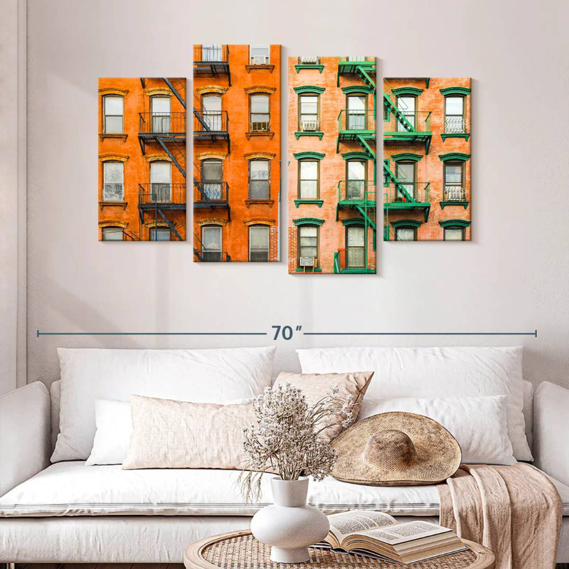 Lilie NYC Fire Escapes, H 32 po x l 52 po