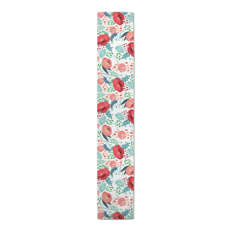 Flanigan Florals Table Runner, 90" L x 16" W