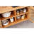 Solid wood tea sideboard storage cabinet