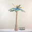 Arbre de noix de coco artificiel 39 po bleu et brun Summertime