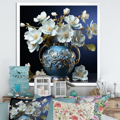 " White Hibiscus Flowers Arrangement "