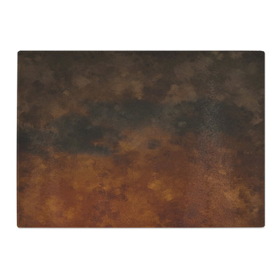 Tempered Glass Clouds on Fire Chopping Board