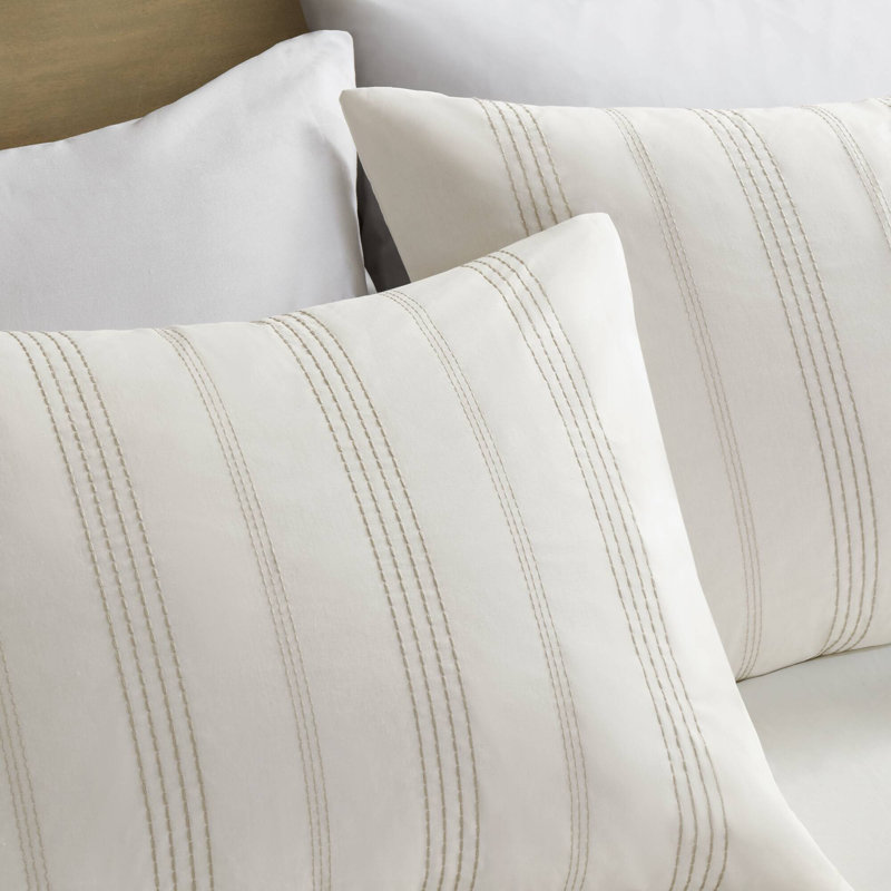Ensemble de literie en coton surdimensionné, jacquard grand, style maison de campagne