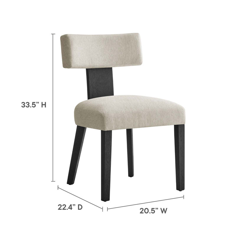 Chaise d'appoint Modway Nalani, Noir, Ivoire
