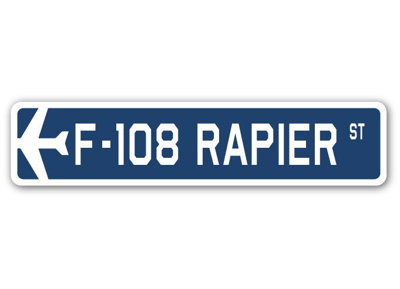 Plaque de rue Bargas F-108 Rapier Air Force