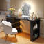 MDF Computer Desk with Built-In Electrical Outlet-497719378