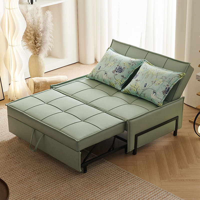 Canapé-lit convertible vert clair résistant aux rayures de chat 47,24 po, 47.24"W*34.65"D*35.43"H