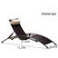 Chaise longue d'extérieur en osier Luxury
